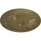 Ekena Millwork Bordeaux Ceiling Medallion (Canopies up to 3 1/4"), 22 5/8"OD x 1 3/4"P, Mississippi Mud Crackle CM22BOMMC - alternate 5